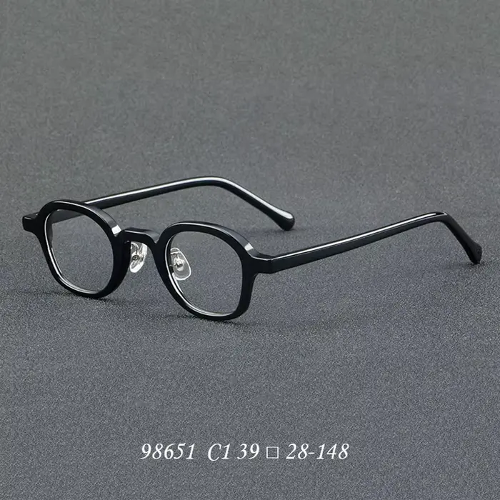 Lunettes de Myopie Optique Rétro pour Adolescent, Petit Visage, Monture Carrée, Mode Homme et Femme,