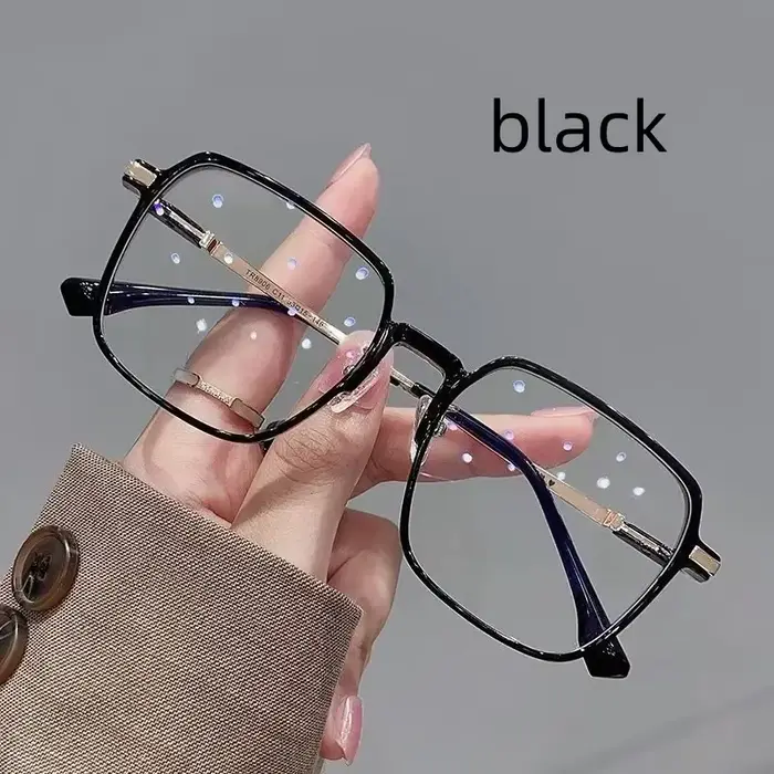 Lunettes Anti-lumière bleue pour femmes et hommes, montures carrées classiques, lunettes d'ordinateu