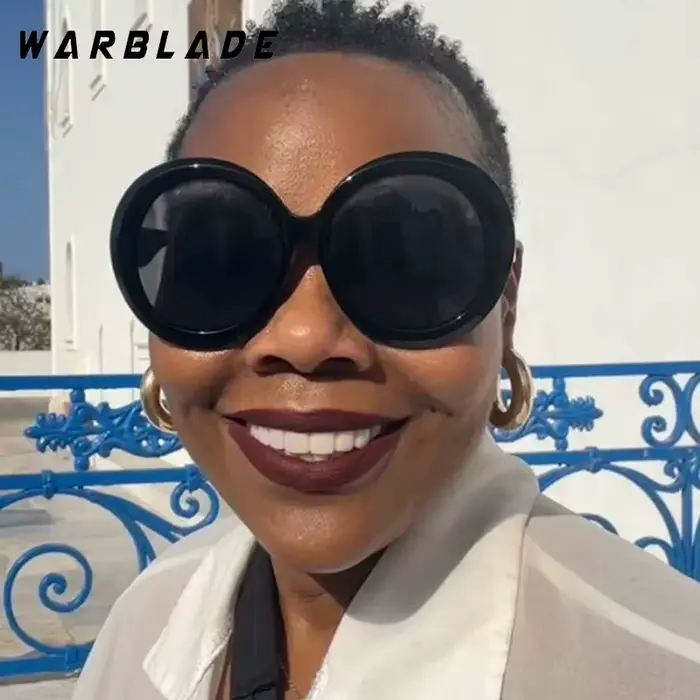 Respzed-Lunettes de soleil rondes unisexes pour femmes