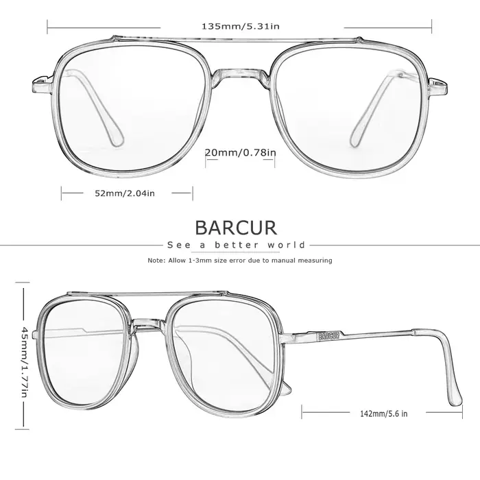 BARCUR-Lunettes de soleil carrées polarisées pour hommes et femmes, lunettes de soleil classiques, a