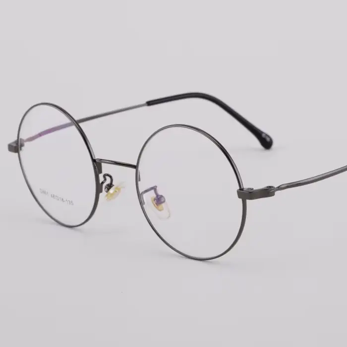BCLEAR – lunettes rondes rétro de qualité pour hommes et femmes, montures en alliage, Vintage, verre