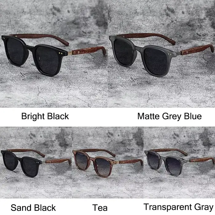 ChimRetro-Lunettes de soleil Mars en bois pour hommes et femmes