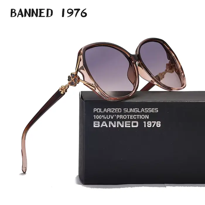 Gafas – lunettes de soleil polarisées de luxe pour femmes, verres de Protection UV400, cristal, Cool