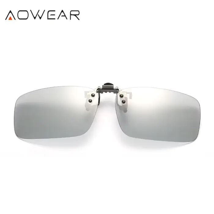 AOWEAR-Lunettes de soleil polarisées photochromiques pour hommes, clip caméléon, lunettes pour myopi