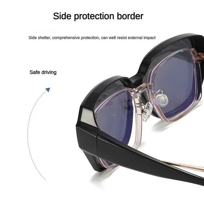 Lunettes de soleil myopie lunettes couverture lunettes de soleil polarisées pliant ajustement sur lu