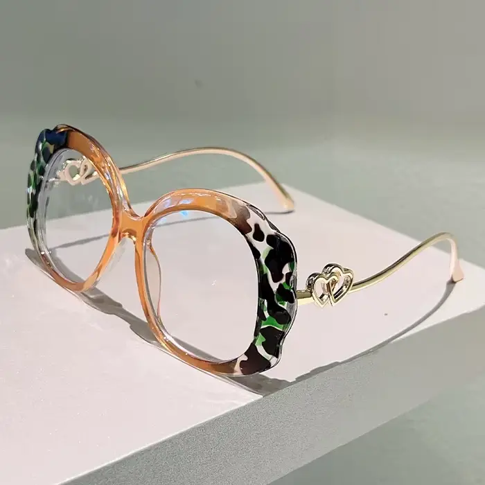 GM LUMIAS lunettes rondes surdimensionnées femmes 2025 nouveau dans la mode montures optiques multic