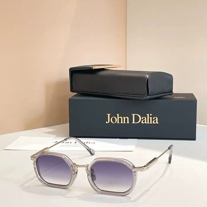 Lunettes de soleil de haute qualité JOHN DALIA JD JANET pour hommes, design de luxe, style rétro car