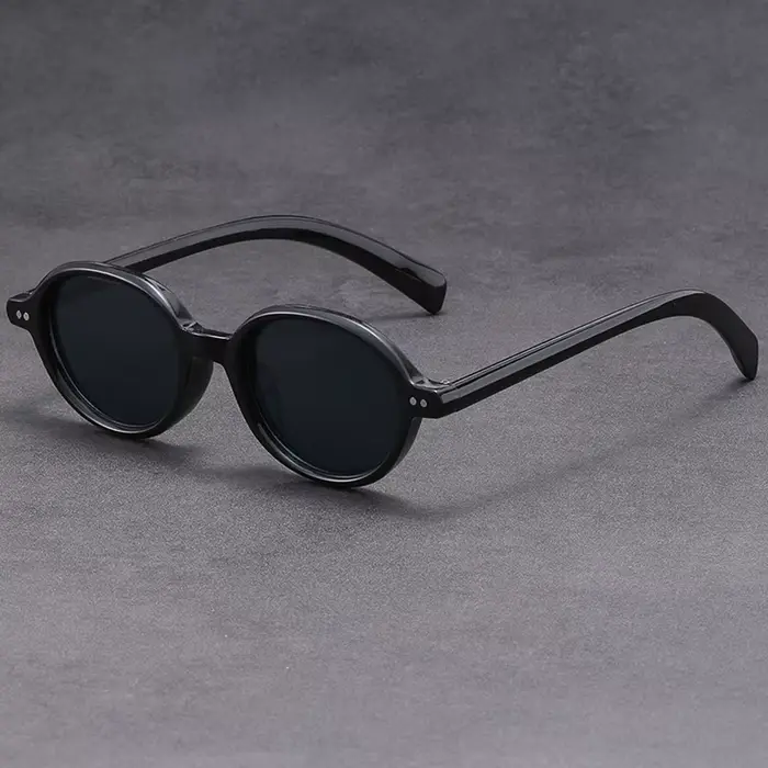 Lunettes ovales à monture en plastique pour hommes/femmes, 5 pièces, style Boho, personnalité, mode,