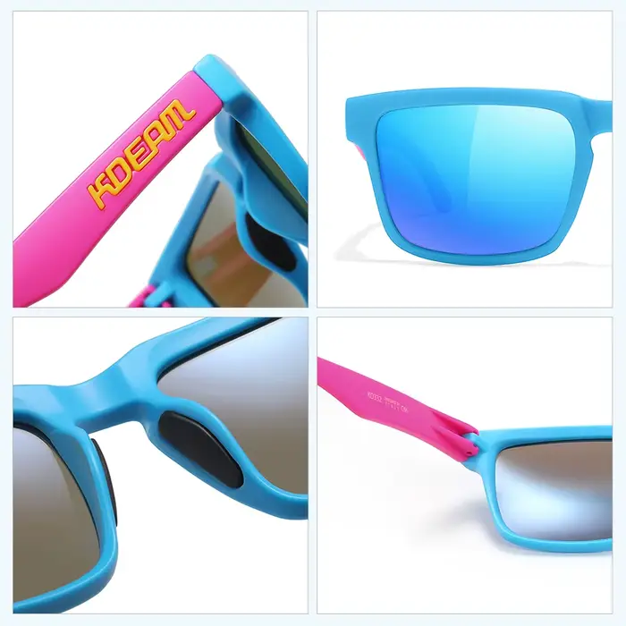 Lunettes de soleil polarisées carrées pour hommes de la marque KDEAM