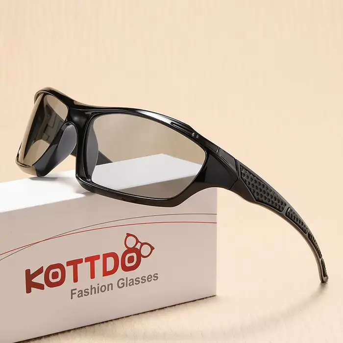 Lunettes de soleil de sport polarisées pour hommes, lunettes de soleil jaunes pour hommes, lunettes 