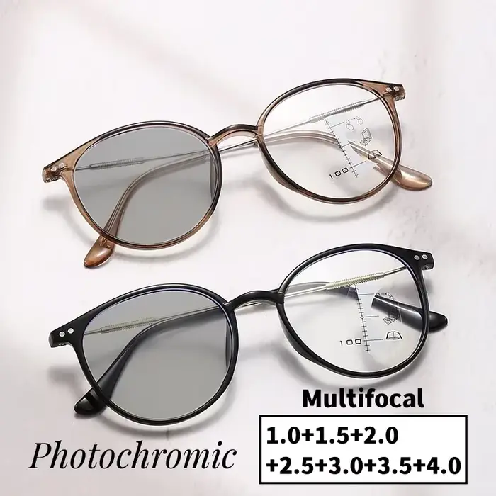 Lunettes de presbytie photochromiques finies