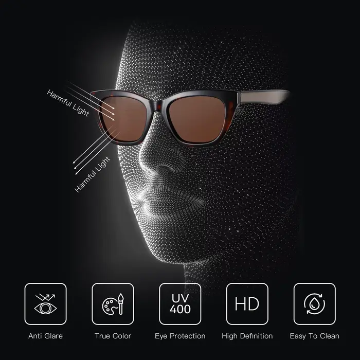ZENOTTIC-Lunettes de soleil carrées pour femmes, protection UV400, monture optique, lunettes de sole