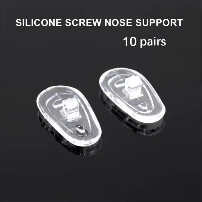 10/20/50 paires/ensemble plaquettes nasales en Silicone pour lunettes plaquettes nasales souples lun