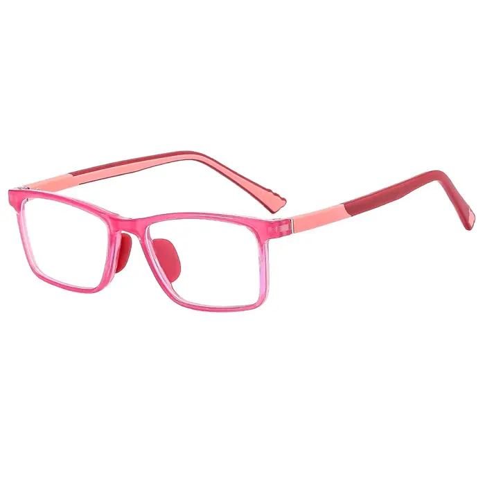 Lunettes de protection Uv400 pour enfants, verres Anti-lumière bleue, monture optique rectangulaire,