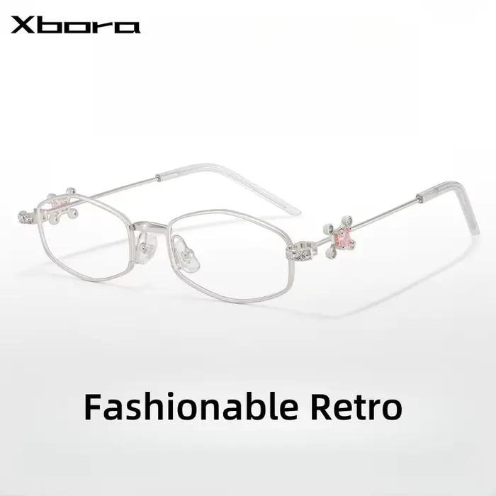 Nouvelles montures de lunettes en titane à monture étroite pour femmes