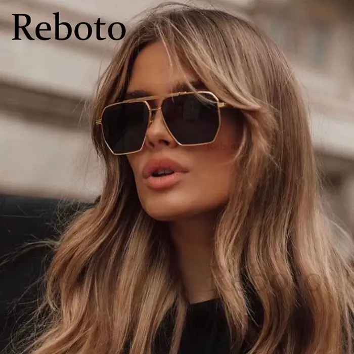 Lunettes de soleil polarisées pour femmes et hommes, marque classique, verres réfléchissants, carré,