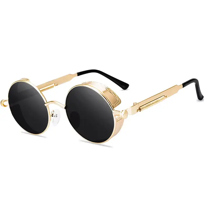 Lunettes de soleil de Style Steam Punk en métal Steampunk mode hommes