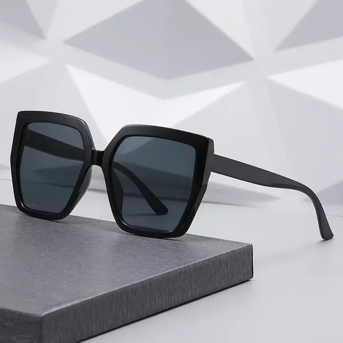 Respzed-Lunettes de soleil noires rétro pour femmes