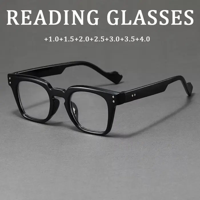 Lunettes de lecture carrées à grande monture tendance 2026
