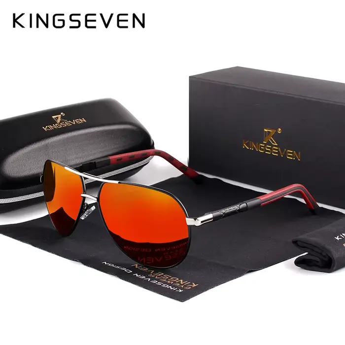 KINGSEVEN hommes Vintage aluminium lunettes de soleil polarisées marque classique lunettes de soleil