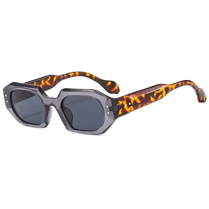 Petites lunettes de soleil rectangulaires pour hommes et femmes