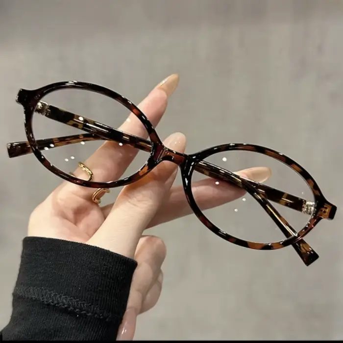 1 paire de lunettes de mode ovales pour femmes