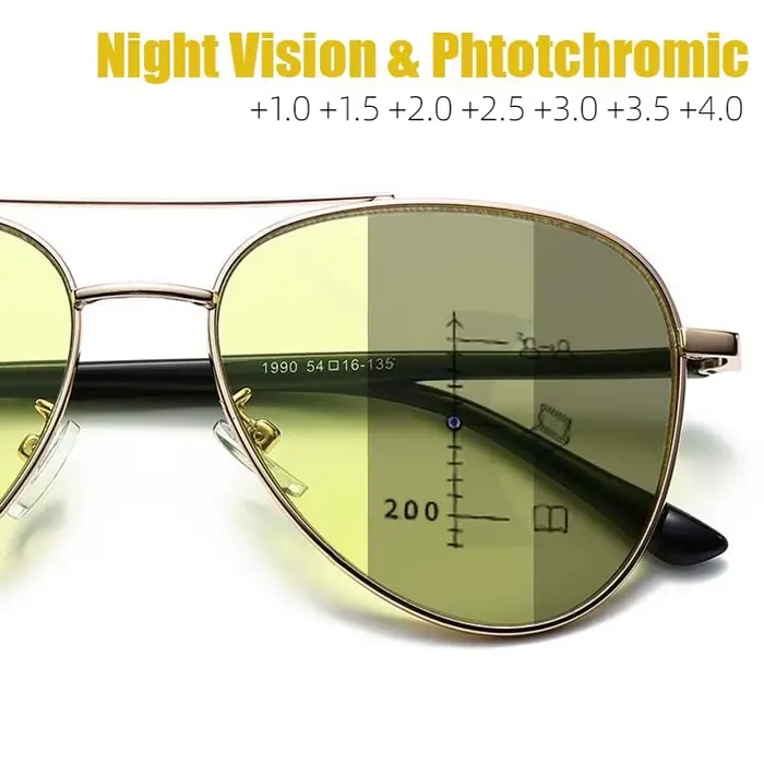 Lunettes de lecture multifocales progressives pour femmes et hommes