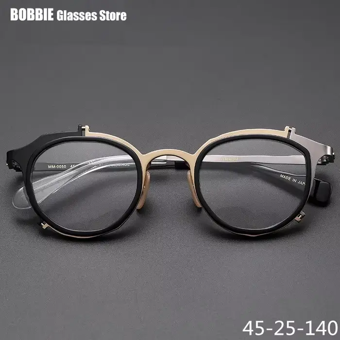 Monture de lunettes en titane de styliste japonais
