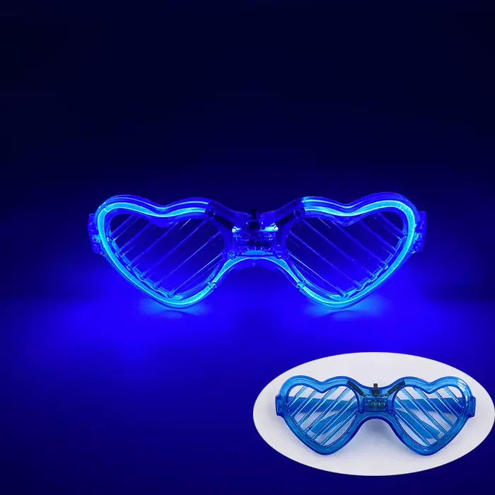 LED sans fil juste marié lunettes mariage nuptiale douche faveurs mariée lunettes ensemble EL coeur 