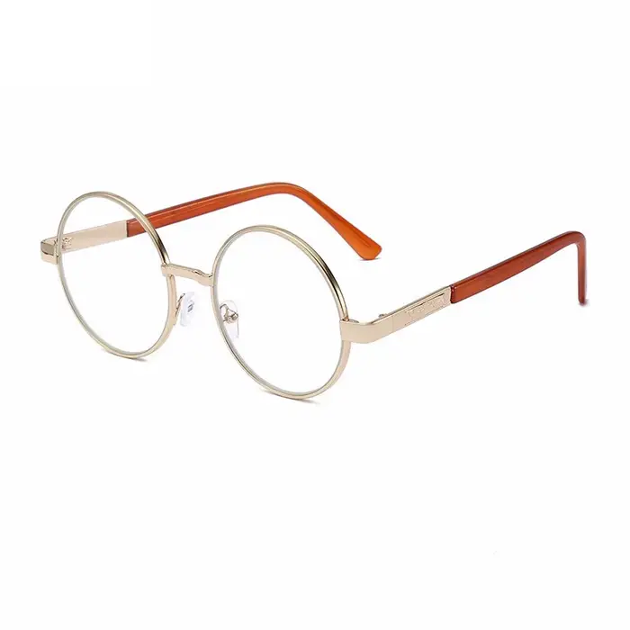 Shatar nouvelles lunettes de soleil verre cristal lentille synthétique pour hommes femmes cadre rond en métal miroir de