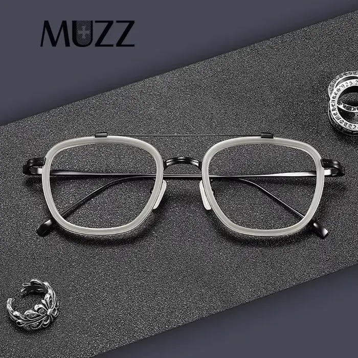 Monture de lunettes en titane pour hommes et femmes