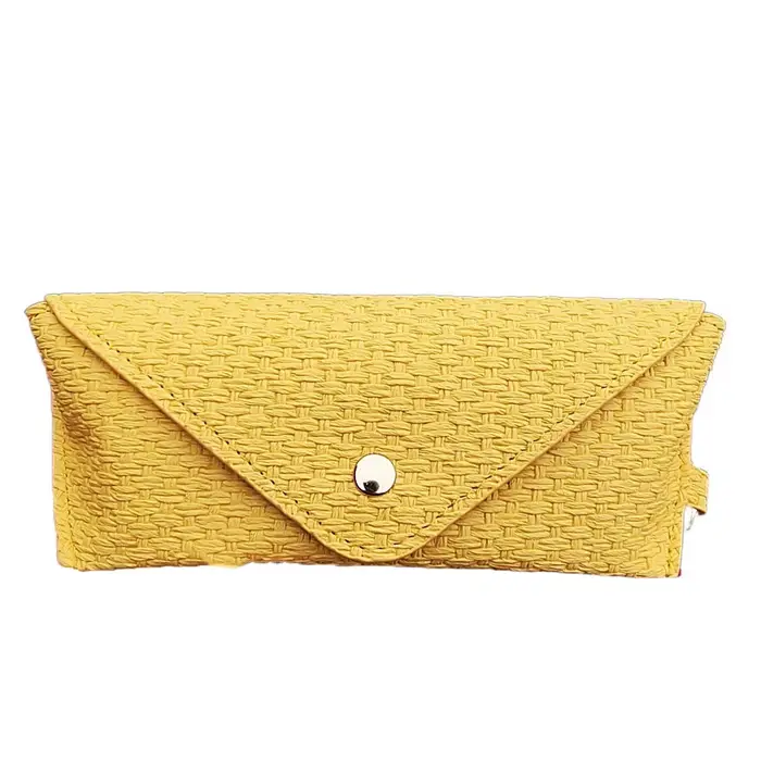 Étui à lunettes en cuir à motif tissé, organisateur de rangement avec crochets, boîte de rangement p