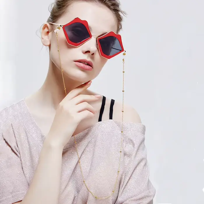 Chaîne de lunettes en perles pour femmes