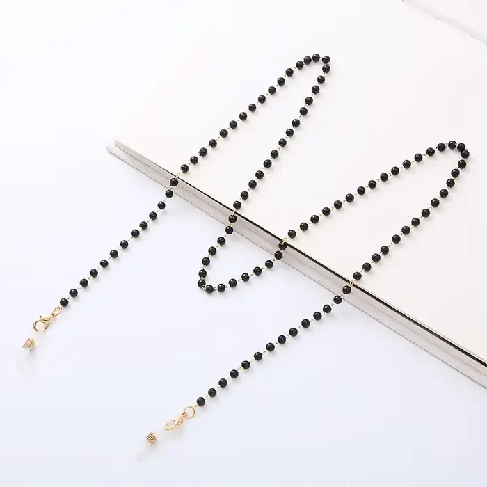 Chaîne de lunettes pour femmes, élégante, perles, cristal, porte-lordon de lunettes de soleil, cordo